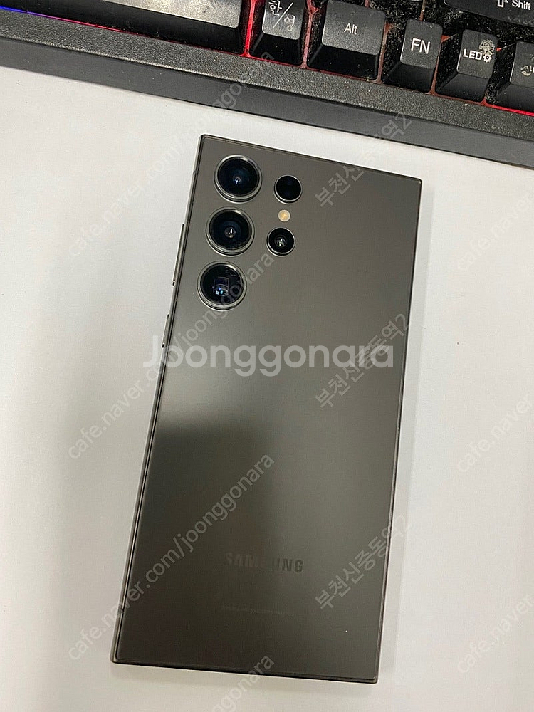 199074 KT갤럭시S24울트라 블랙 외관AA급 512GB 메인폰추천 75만 부천--0