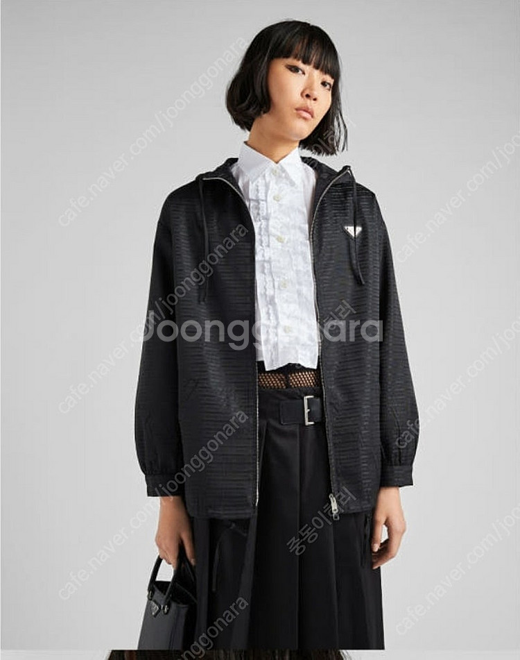 24f/w프라다 리나일론 후드 블루종자켓 291774--2