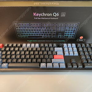 키크론 Keychron Q6 knob 블랙 적축 한국 정발