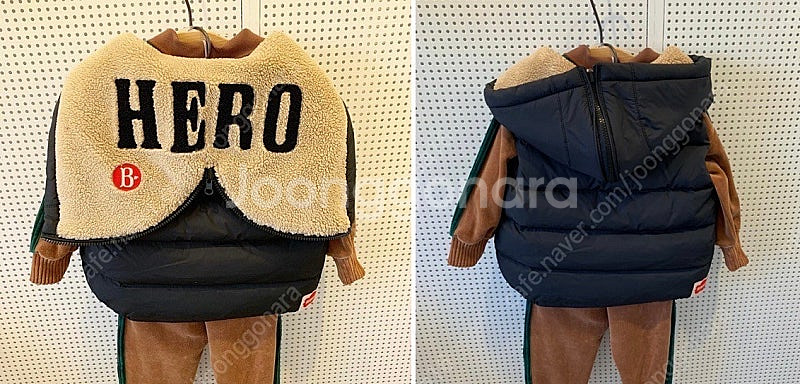 베베드피노 히어로 오리털 다운 베스트 120 조끼 등원...--4