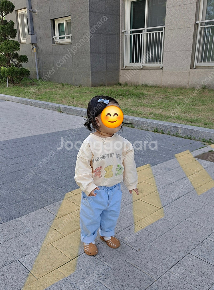 라라랜드 유아 연청 데님 S(착샷있음)--2