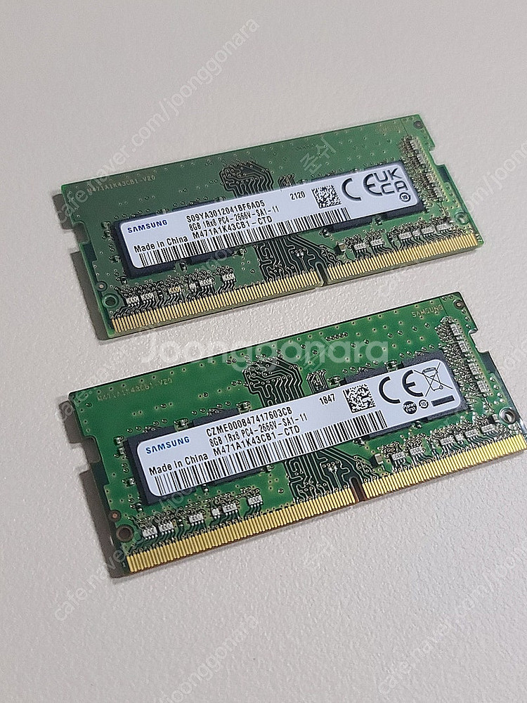 삼성 노트북용 DDR4 8G 2666V - 2개 일괄판...--0