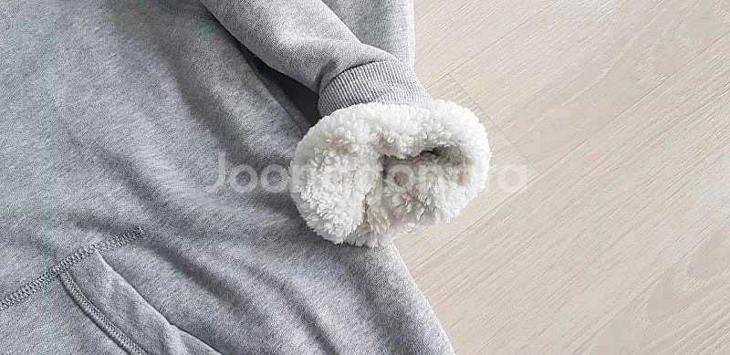 후아유 보아 후드집업.M사이즈.새제품.회색.--5