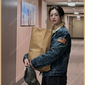 폴로 랄프로렌 플리스 라인 데님 트러커 보이즈 XL 고윤정 자켓