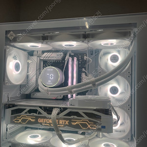 7800x3d 4080super 하이엔드 화이트 빌드 본체