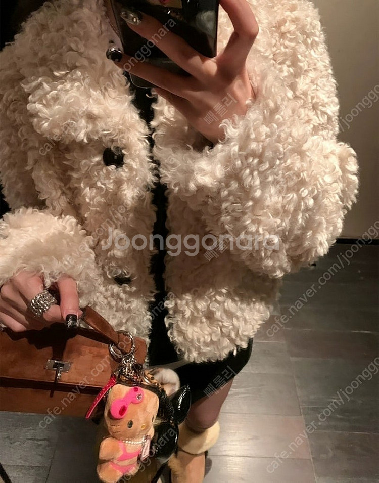 (새상품)뽀글이 퍼자켓 베이지/브라운 한장씩가능--0