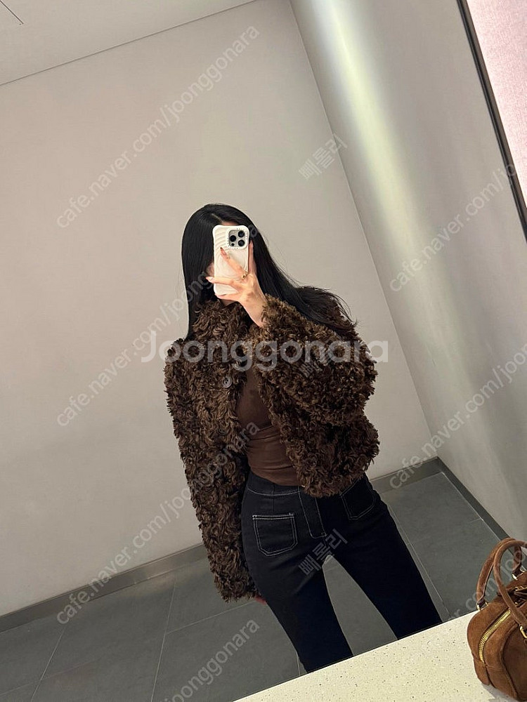 (새상품)뽀글이 퍼자켓 베이지/브라운 한장씩가능--2