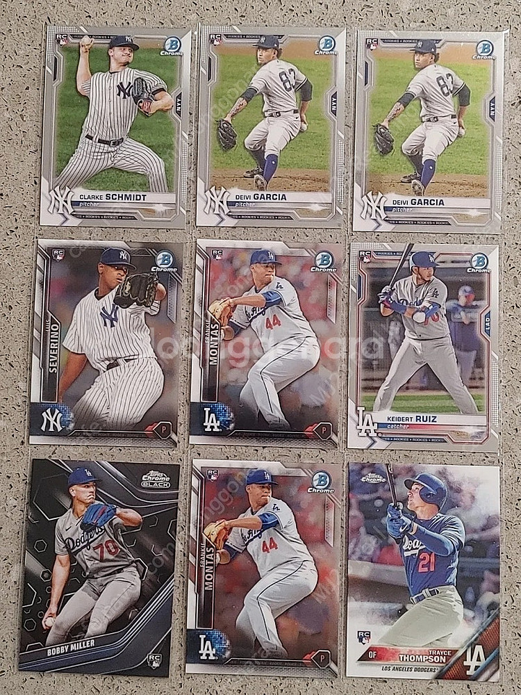 MLB 야구 루키 카드 장당 500원--1