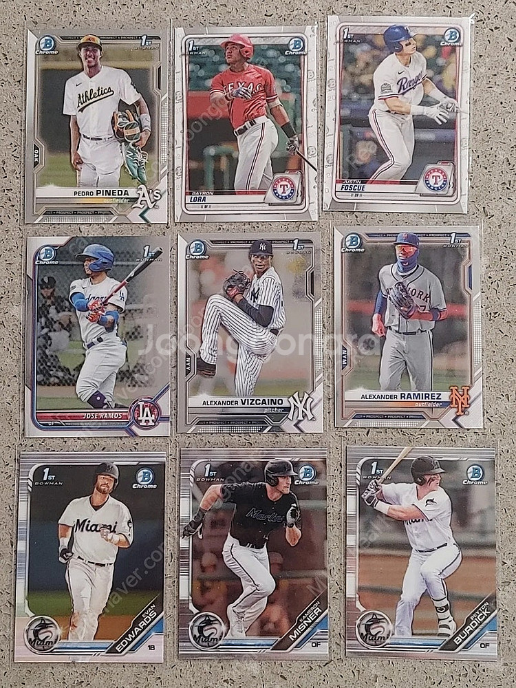 MLB 야구 루키 카드 장당 500원--6
