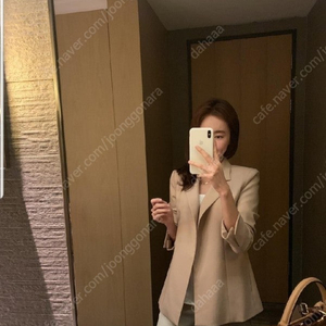 더실루엣 현시에 메르자켓 크림S 새상품