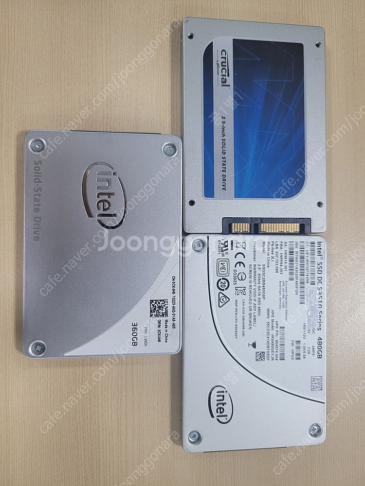 인텔 , 마이크론 MLC 2.5인치 SATA SSD 3...--0