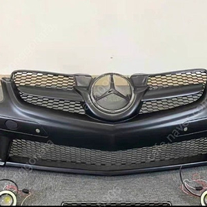 SLK 350 앞 범퍼 튜닝 세트 안개등 그릴 및 안개등 일체형