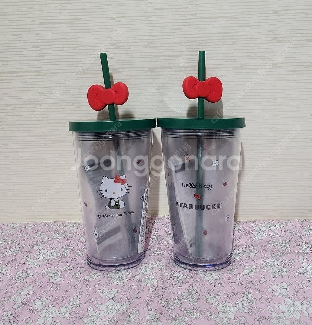 스타벅스 c)SS 헬로 키티 엘마 텀블러와 콜드컵 미사...--5