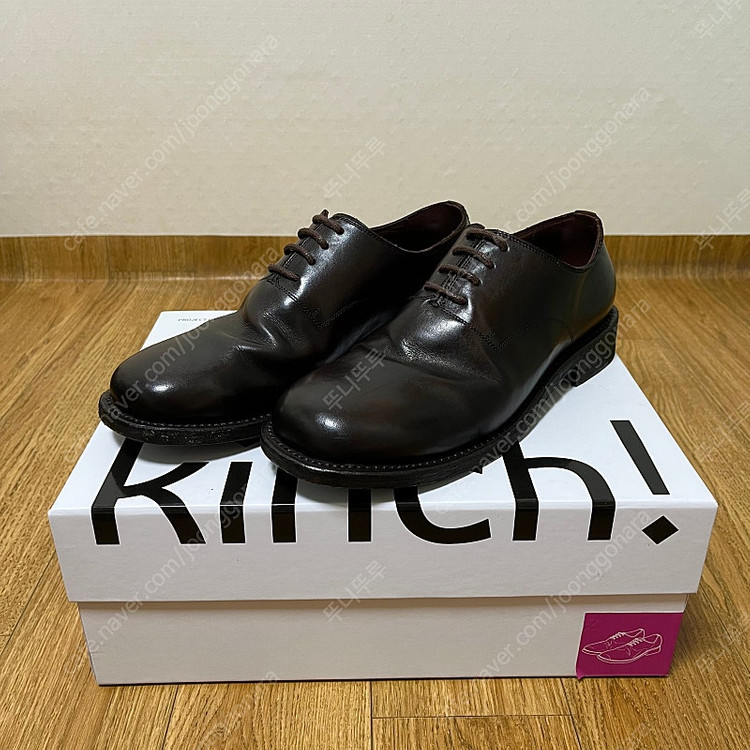 킨치 Grainy 547 (a) 브라운 255사이즈 더비슈즈 kinch 구두--0