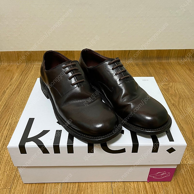 킨치 Grainy 547 (a) 브라운 255사이즈 더비슈즈 kinch 구두--1