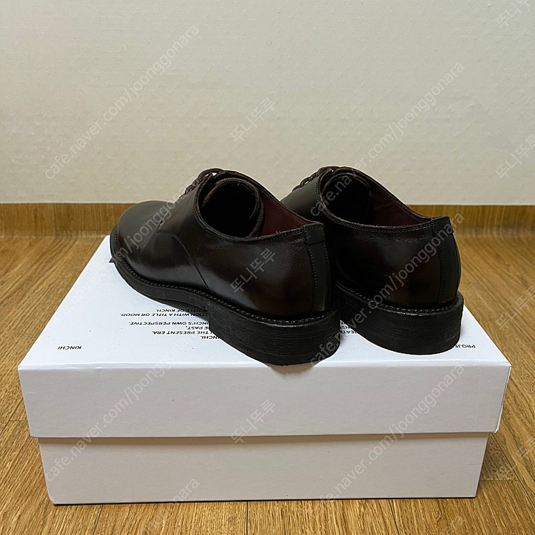 킨치 Grainy 547 (a) 브라운 255사이즈 더비슈즈 kinch 구두--4