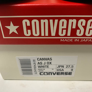 컨버스 제이옥스 j ox 화이트 275사이즈
