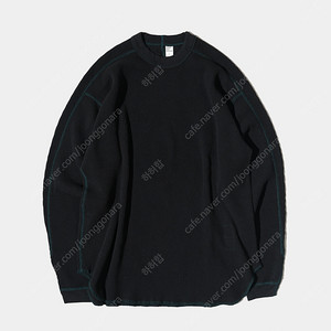 엔즈앤민즈 ends and means 와플 서멀 waffle thermal 블랙 M 새상품