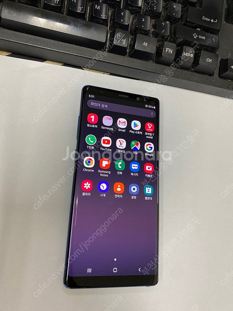 201904 SK 갤럭시노트8 블루 64GB 업무폰 추...--1