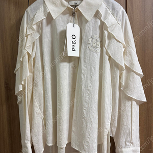 오즈세컨 러플 블라우스 셔츠