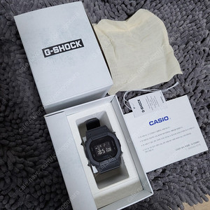 (새제품-공식보증서) 지샥 GMD-S5610BB 매트블랙 쥐샥 5600 스퀘어 올블랙아웃 (디지털워치 전자시계)