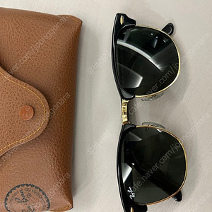 레이밴 클럽마스터 블랙/골드 51 운포