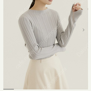 시에 오브 슬릿 모크넥 니트 포그 블루 S 새상품