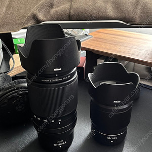 니콘 z50mm f1.8s / z70-180mm f2.8 판매합니다