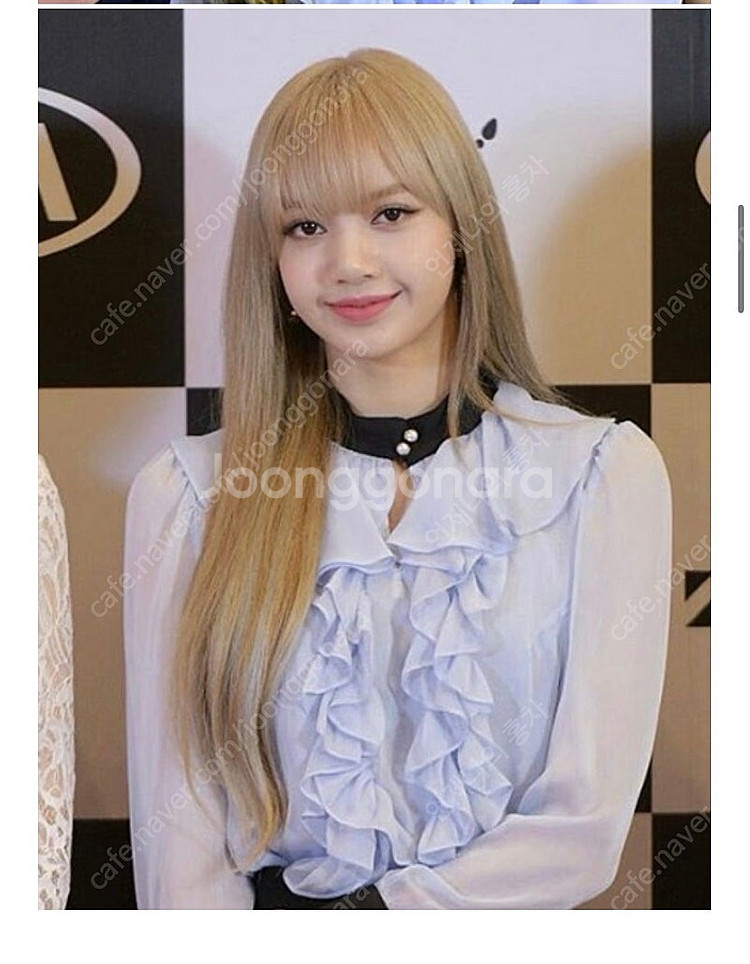 (새상품) 낫유어로즈 쉬폰 프릴 블라우스 (블랙핑크 리...--0