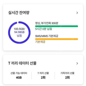 SK 데이터 2기가