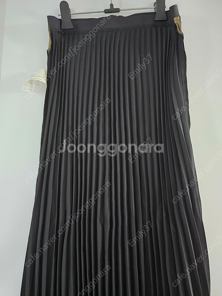 ARKET 아르켓 메탈릭플리츠스커트 골드--5