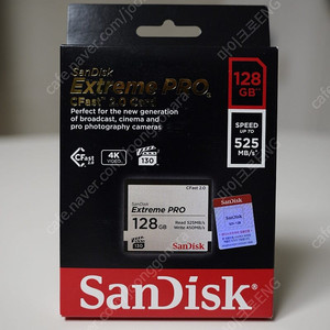 SANDISK Extreme PRO CFast2.0 Card 128GB 메모리 판매합니다.