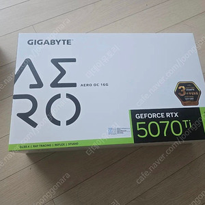 기가바이트 rtx 5070ti aero 미개봉 신품 에어로