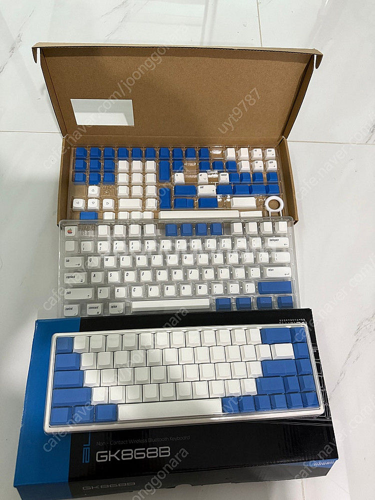 한성 무접점 키보드 GK868B 35g 화이트, 블랙 ...--1