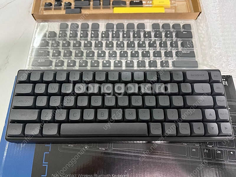 한성 무접점 키보드 GK868B 35g 화이트, 블랙 ...--2