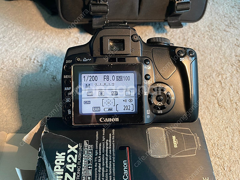 캐논 dslr 400d 28-80 렌즈 풀세트 스트로보...--8