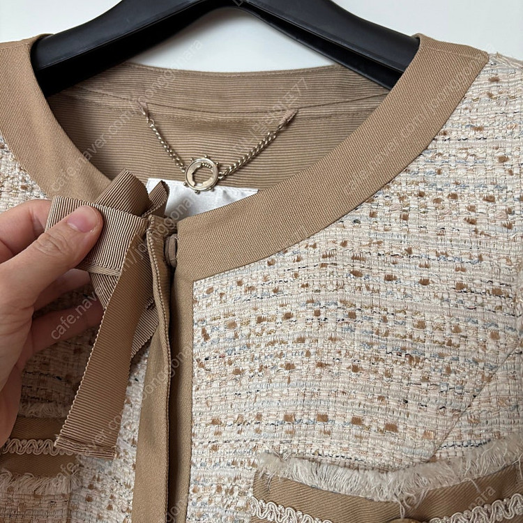 레니본 트위드자켓 결혼식 하객룩 올드머니룩 코코 리본 139000원--5