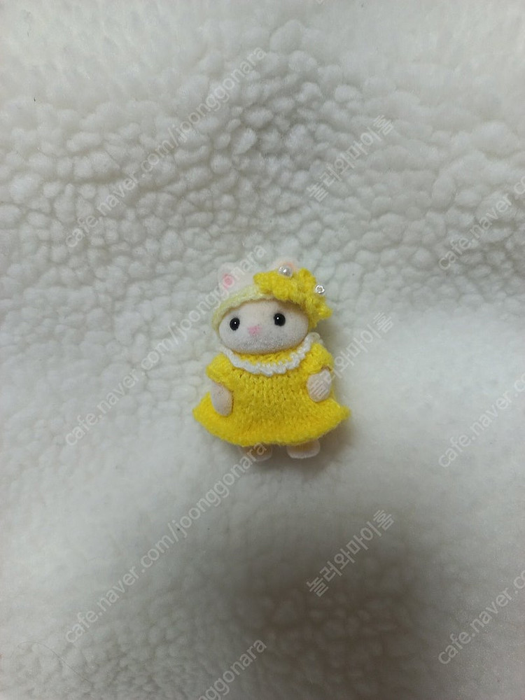 실바니안 아기 머리띠세트원피스 뜨개옷 이미지