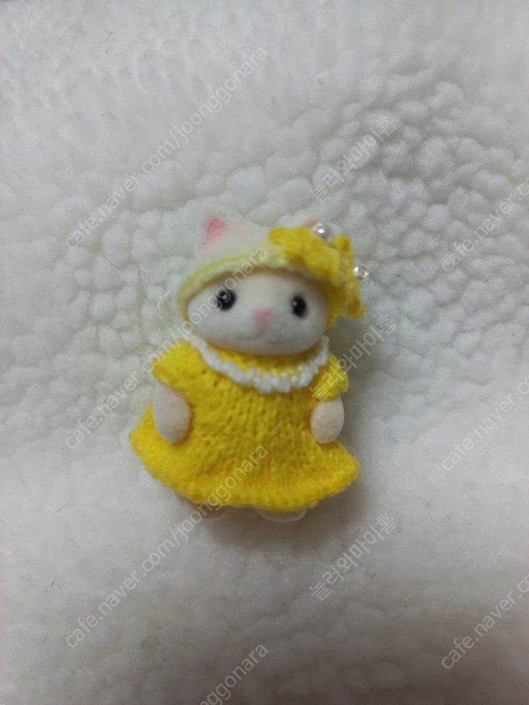 실바니안 아기 머리띠세트원피스 뜨개옷 이미지