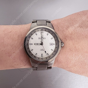 스카겐 SKAGEN 쿼츠 티타늄 시계 판매합니다.
