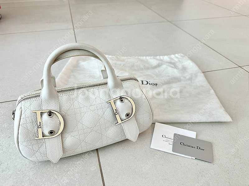 정품) Dior 디올 까나쥬 토트백 - 스몰, 화이트--0