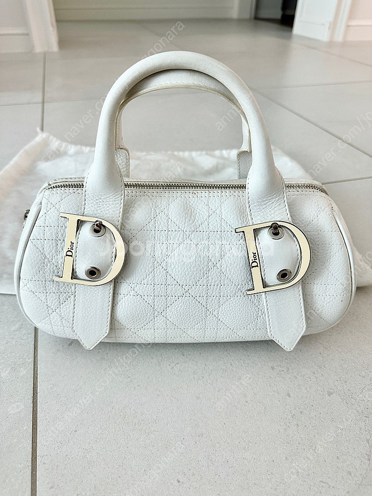 정품) Dior 디올 까나쥬 토트백 - 스몰, 화이트--1