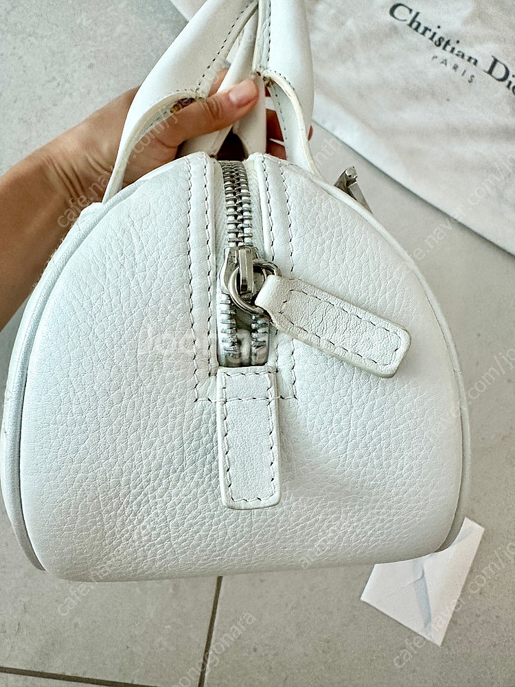 정품) Dior 디올 까나쥬 토트백 - 스몰, 화이트--6