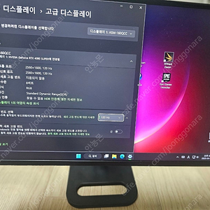 포터블 모니터 16인치 qhd 144 + 마그네틱 모니터 스탠드