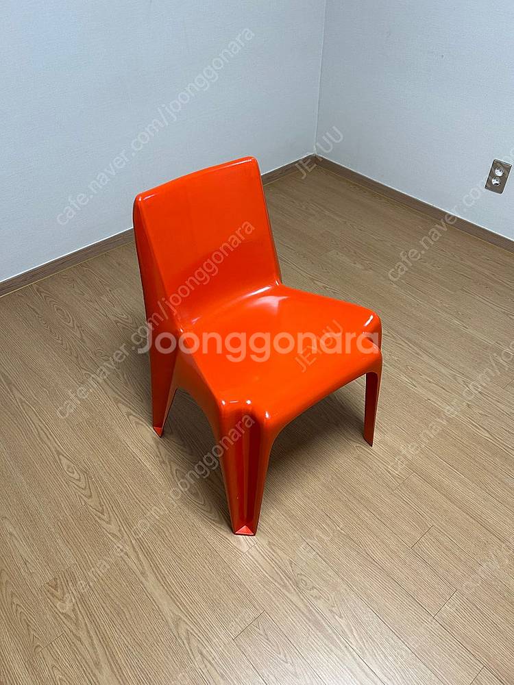 부산직거래)빈티지 보핑거 체어 의자 레드 빨강 팝니다--0