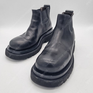 보테가베네타 러그 첼시 앵클 부츠 블랙 여성 240mm