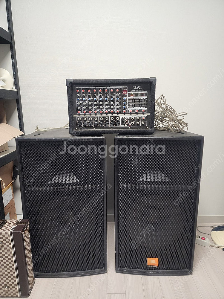 파워드믹서 + JBL15인치 스피커 세트 싸게 드립니다--0