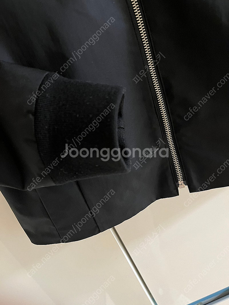 간절기에 입기좋은 듀엘 넥프릴 집업점퍼 블루종 블랙--1