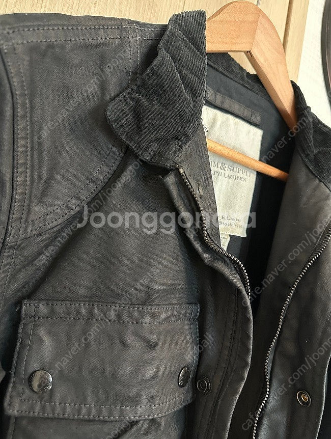 폴로 랄프로렌 데님앤서플라이 왁스드 모터사이클 벨트 자...--4