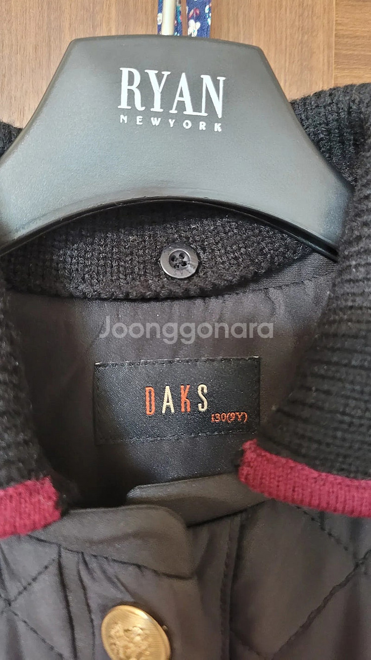 닥스 키즈 누빔 퀼팅 점퍼 130ㅡ거의새것--1